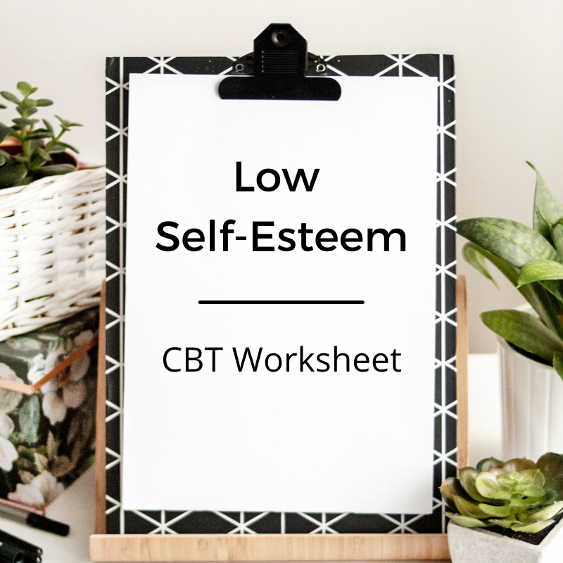self-esteem cbt worksheet